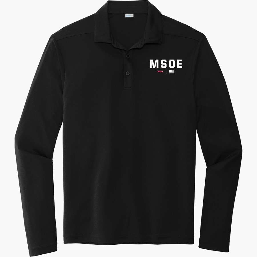 Milwaukee School of Engineering Sport-Tek Posi-UV Pro Long Sleeve Polo