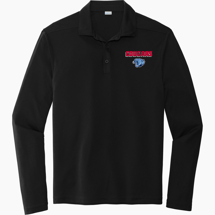CROW HIGH SCHOOL Cougars Online Store Sport-Tek Posi-UV Pro Long Sleeve Polo