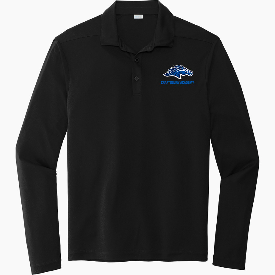 CRAFTSBURY ACADEMY CHARGERS <span class="pdp-name-mascot">CRAFTSBURY ACADEMY CHARGERS</span> Sport-Tek Posi-UV Pro Long Sleeve Polo