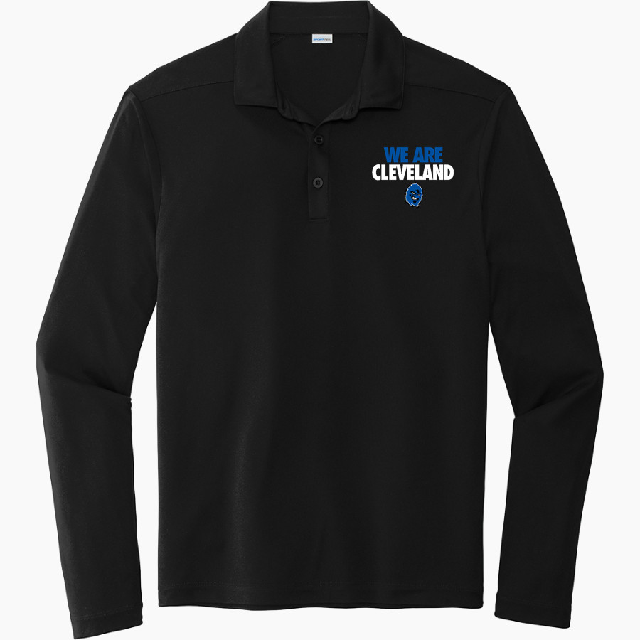 Cleveland Community College Yetis Sport-Tek Posi-UV Pro Long Sleeve Polo