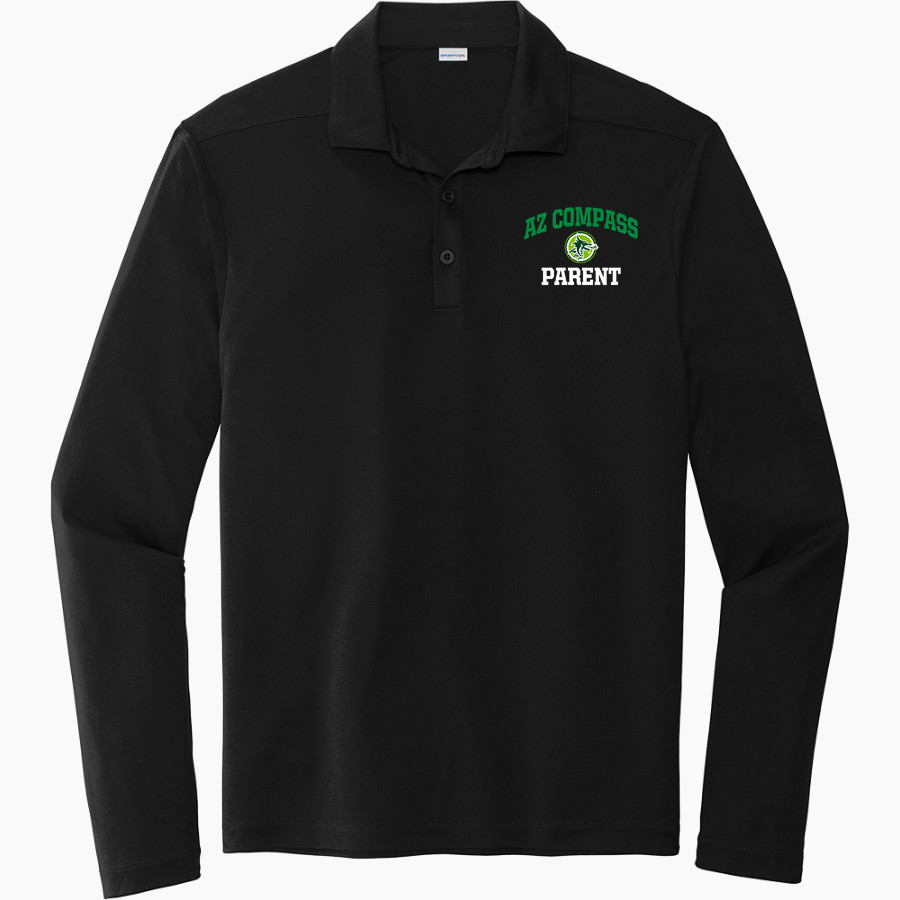 AZ Compass DRAGONS Sport-Tek Posi-UV Pro Long Sleeve Polo