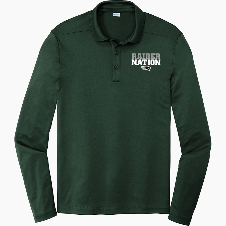 REYNOLDS HIGH SCHOOL RAIDERS <span class="pdp-name-mascot">REYNOLDS RAIDERS</span> Sport-Tek Posi-UV Pro Long Sleeve Polo