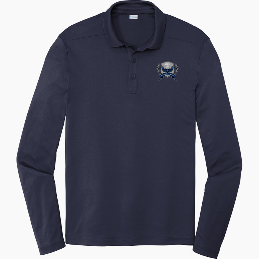 STEM Innovation Academy of the Oranges we rise together <span class="pdp-name-mascot">STEM Phoenix</span> Sport-Tek Posi-UV Pro Long Sleeve Polo