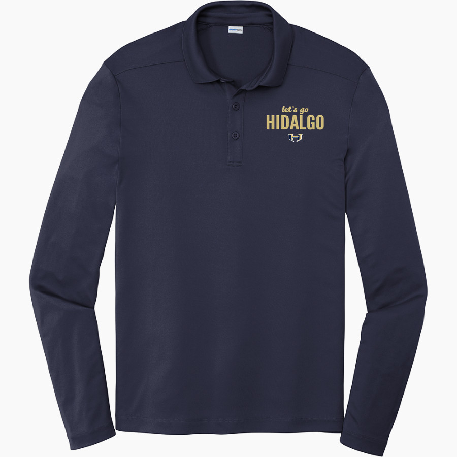 HIDALGO EARLY COLLEGE HIGH SCHOOL PIRATES <span class="pdp-name-mascot">HIDALGO EARLY COLLEGE PIRATES</span> Sport-Tek Posi-UV Pro Long Sleeve Polo
