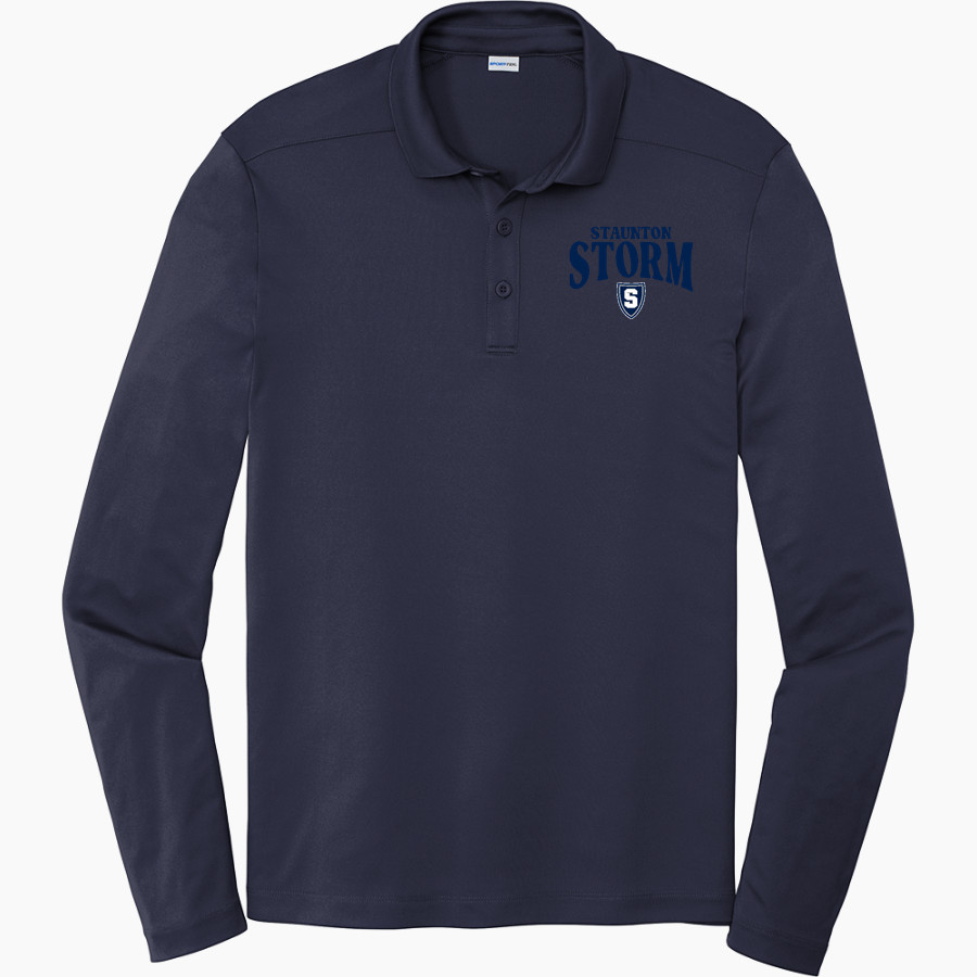 STAUNTON HIGH SCHOOL STORM <span class="pdp-name-mascot">STORM STORM</span> Sport-Tek Posi-UV Pro Long Sleeve Polo