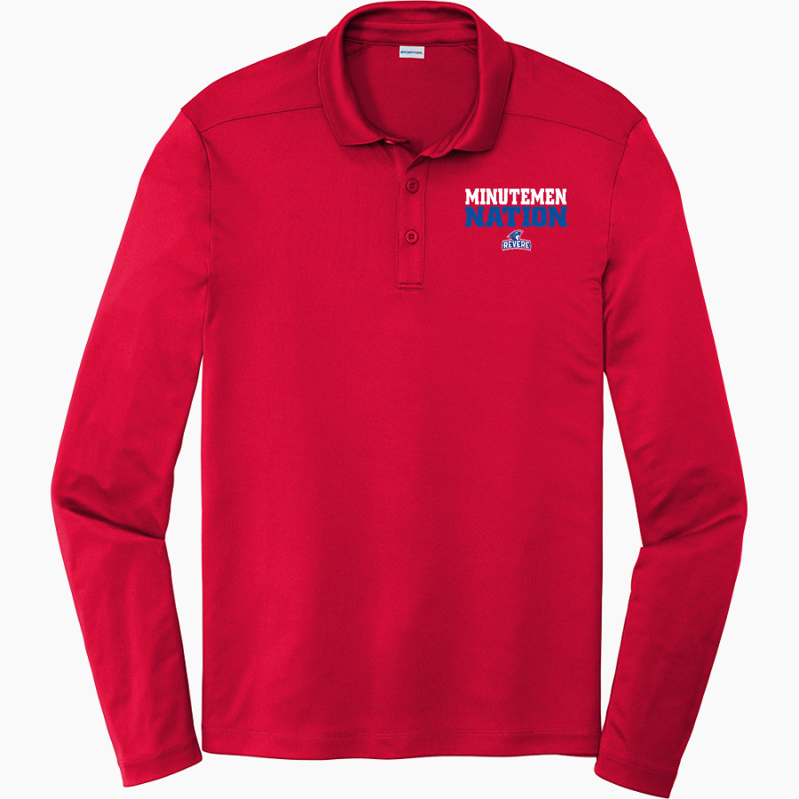 REVERE MINUTEMEN ONLINE STORE Sport-Tek Posi-UV Pro Long Sleeve Polo