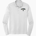 CLAWSON HIGH SCHOOL TROJANS Sport-Tek Posi-UV Pro Long Sleeve Polo Front Thumbnail