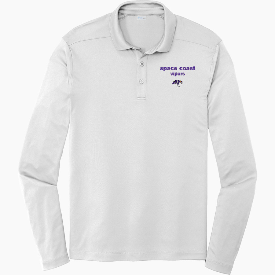 SPACE COAST HIGH SCHOOL VIPERS <span class="pdp-name-mascot">SPACE COAST VIPERS</span> Sport-Tek Posi-UV Pro Long Sleeve Polo