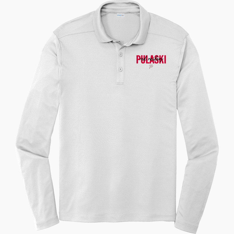 Pulaski Red Raiders Sport-Tek Posi-UV Pro Long Sleeve Polo