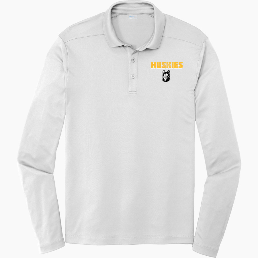 HIGHLAND HIGH SCHOOL HUSKIES Sport-Tek Posi-UV Pro Long Sleeve Polo