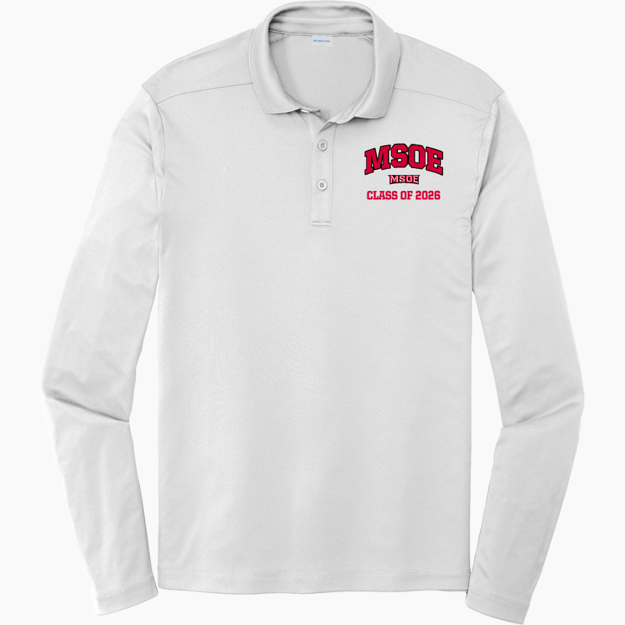 Milwaukee School of Engineering Sport-Tek Posi-UV Pro Long Sleeve Polo