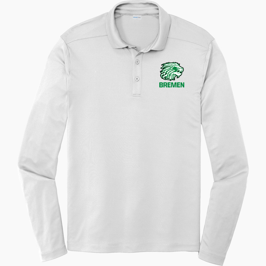 Bremen Athletics Sideline Store <span class="pdp-name-mascot">Bremen Lions</span> Sport-Tek Posi-UV Pro Long Sleeve Polo