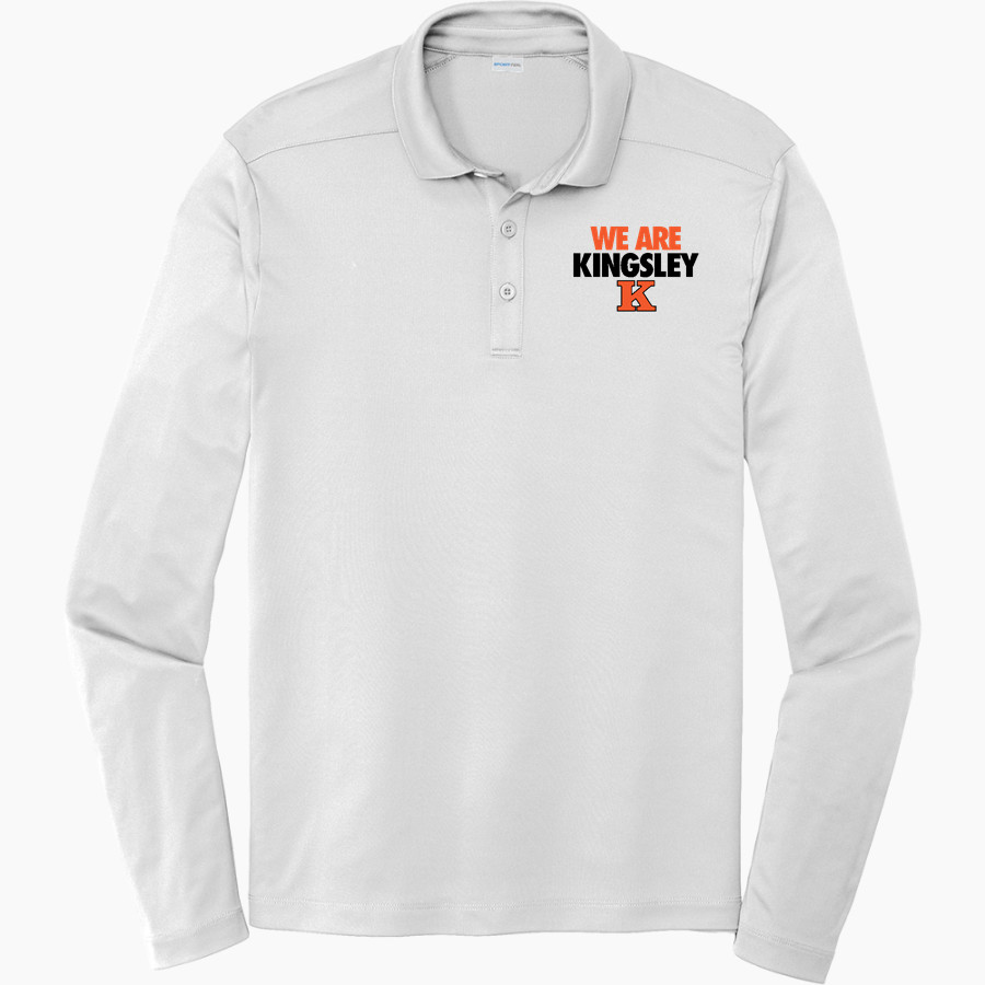 KINGSLEY HIGH SCHOOL STAGS <span class="pdp-name-mascot">KINGSLEY AREA STAGS</span> Sport-Tek Posi-UV Pro Long Sleeve Polo