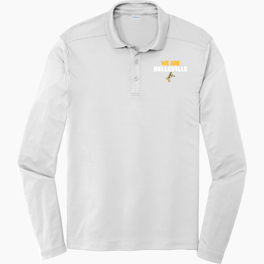 BELLEVILLE HIGH SCHOOL WILDCATS <span class="pdp-name-mascot">BELLEVILLE WILDCATS</span> Sport-Tek Posi-UV Pro Long Sleeve Polo