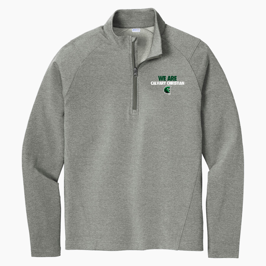 Calvary Christian Spartans <span class="pdp-name-mascot">Calvary Christian Spartans</span> Sport-Tek Men's Sport-Wick Flex Fleece 1/4-Zip