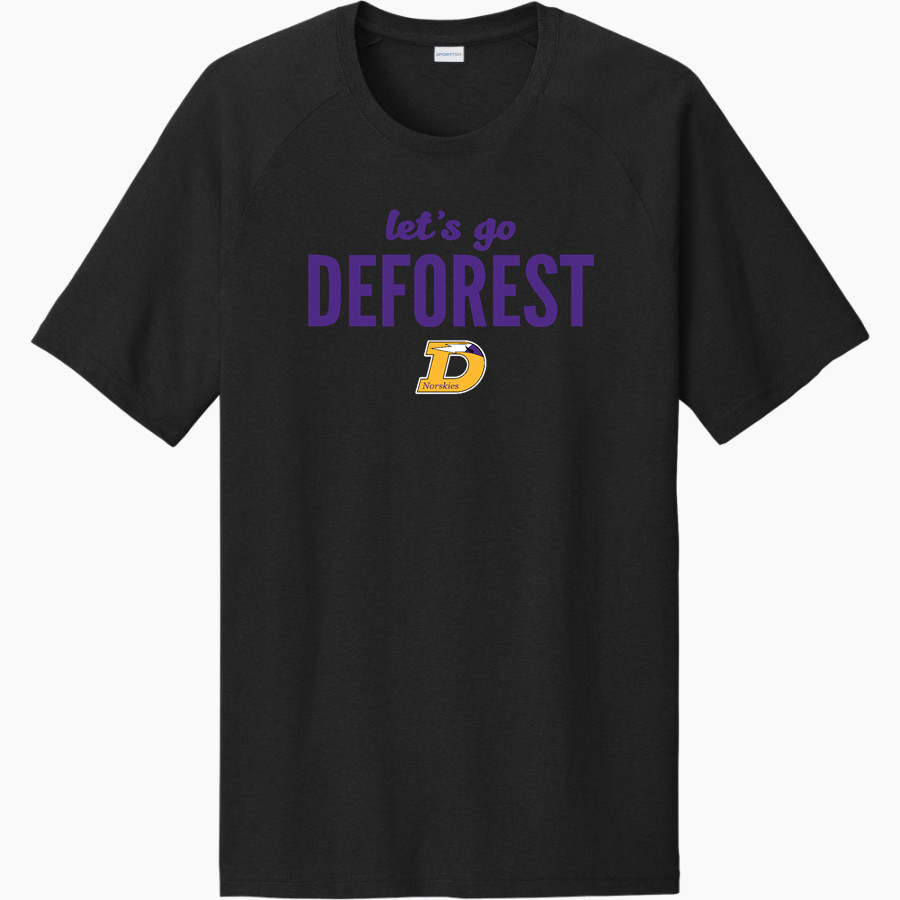 DEFOREST HIGH SCHOOL NORSKIES Sport-Tek Men's Halftime Short-Sleeve Raglan T-Shirt