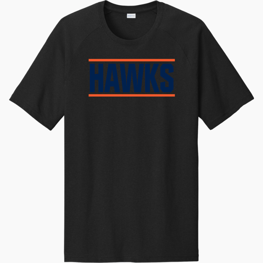 GALLATIN COUNTY HIGH SCHOOL HAWKS Sport-Tek Men's Halftime Short-Sleeve Raglan T-Shirt