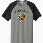 Plainfield East Bengals <span class="pdp-name-mascot">Plainfield East</span> Sport-Tek Men's Halftime Short-Sleeve Raglan T-Shirt Front Thumbnail