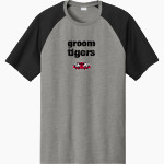 GROOM HIGH SCHOOL TIGERS <span class="pdp-name-mascot">GROOM TIGERS</span> Sport-Tek Men's Halftime Short-Sleeve Raglan T-Shirt Front Thumbnail