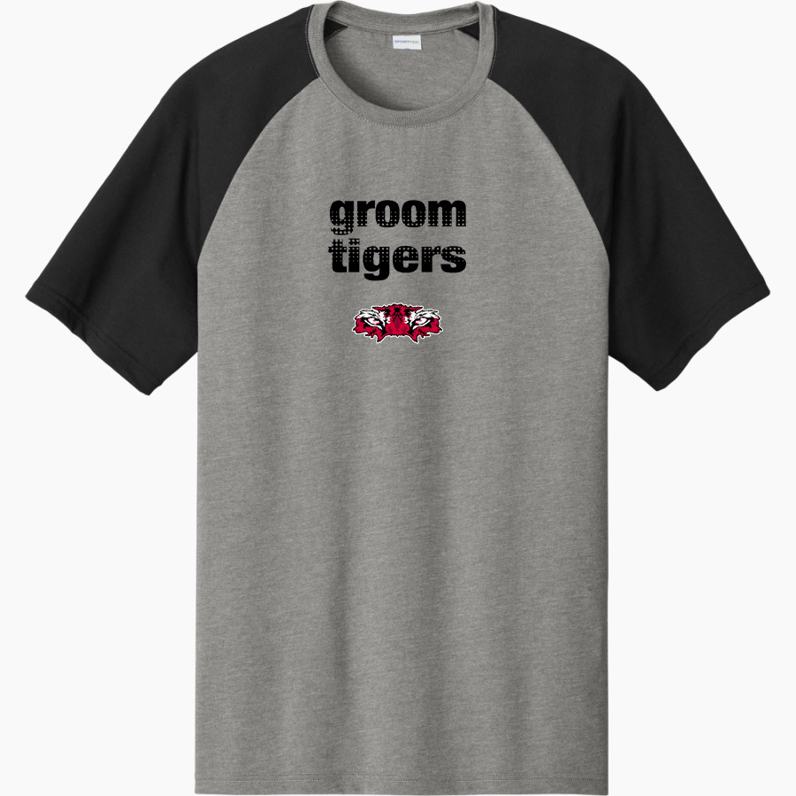 GROOM HIGH SCHOOL TIGERS <span class="pdp-name-mascot">GROOM TIGERS</span> Sport-Tek Men's Halftime Short-Sleeve Raglan T-Shirt