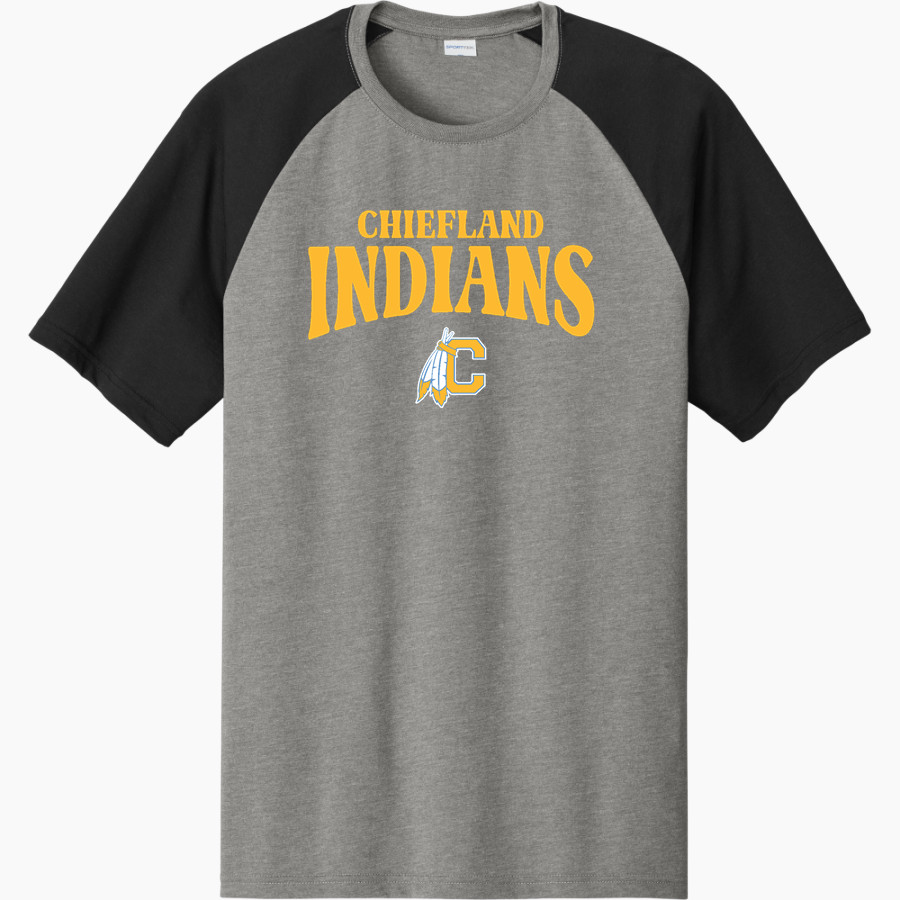 CHIEFLAND HIGH SCHOOL INDIANS <span class="pdp-name-mascot">CHIEFLAND INDIANS</span> Sport-Tek Men's Halftime Short-Sleeve Raglan T-Shirt