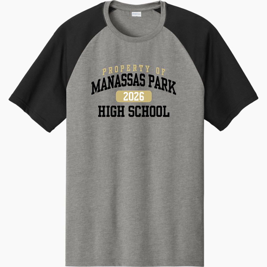 Manassas Park Cougars Sport-Tek Men's Halftime Short-Sleeve Raglan T-Shirt