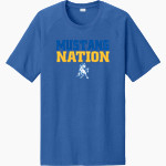MOUNT MARKHAM HIGH SCHOOL MUSTANGS <span class="pdp-name-mascot">MOUNT MARKHAM MUSTANGS</span> Sport-Tek Men's Halftime Short-Sleeve Raglan T-Shirt Front Thumbnail