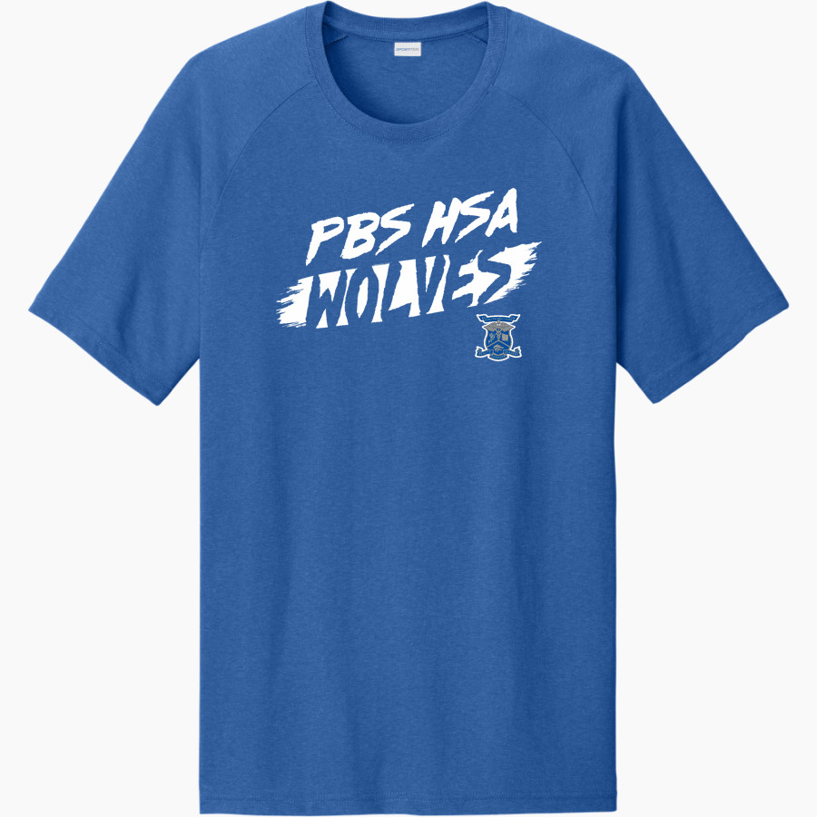 PBS HSA Wolves <span class="pdp-name-mascot">PBSHSA Wolves</span> Sport-Tek Men's Halftime Short-Sleeve Raglan T-Shirt