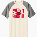 EVERETT HIGH SCHOOL CRIMSON TIDE Sport-Tek Men's Halftime Short-Sleeve Raglan T-Shirt Front Thumbnail