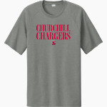CHURCHILL HIGH SCHOOL CHARGERS Sport-Tek Men's Halftime Short-Sleeve Raglan T-Shirt Front Thumbnail
