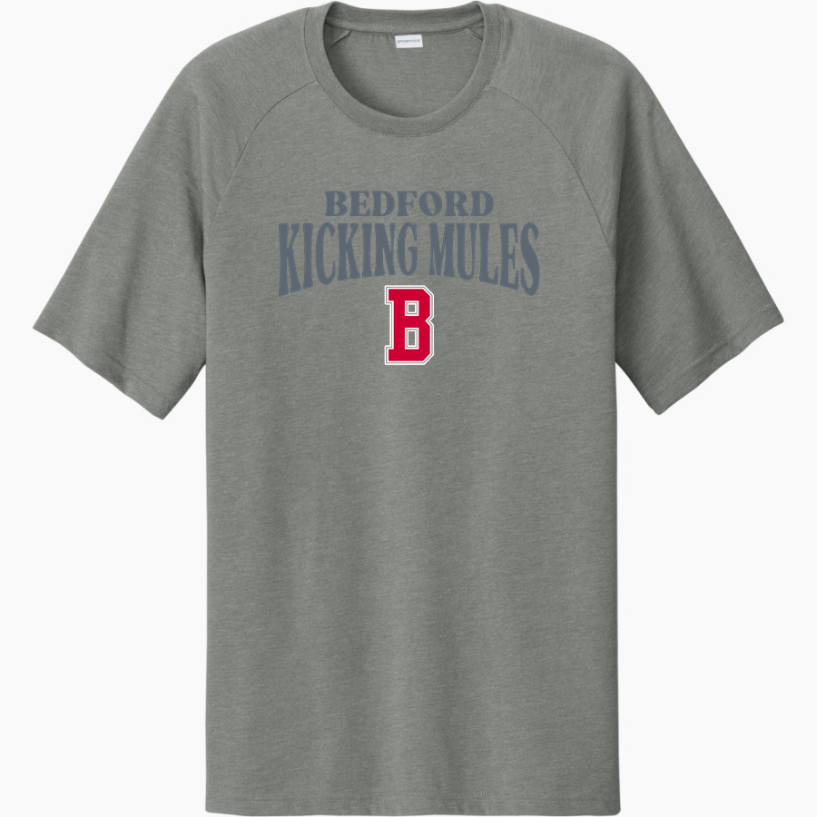 BEDFORD SCHOOLS KICKING MULES <span class="pdp-name-mascot">BEDFORD PUBLIC KICKING MULES</span> Sport-Tek Men's Halftime Short-Sleeve Raglan T-Shirt