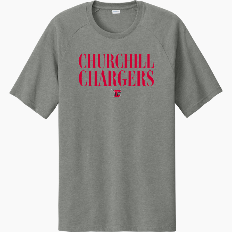 CHURCHILL HIGH SCHOOL CHARGERS Sport-Tek Men's Halftime Short-Sleeve Raglan T-Shirt