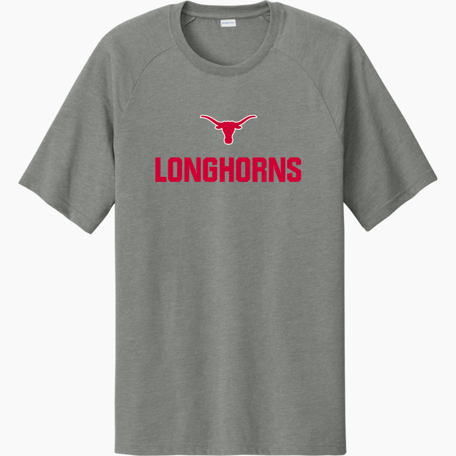 DOVER HIGH SCHOOL LONGHORNS Sport-Tek Men's Halftime Short-Sleeve Raglan T-Shirt