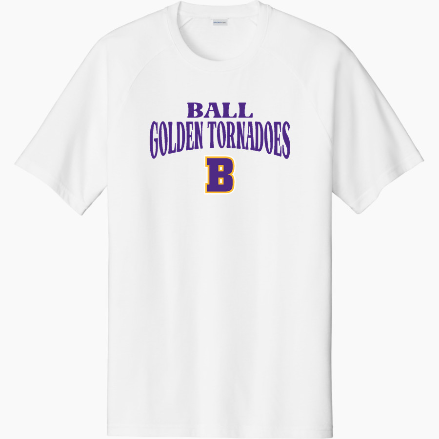 BALL HIGH SCHOOL GOLDEN TORNADOES Sport-Tek Men's Halftime Short-Sleeve Raglan T-Shirt