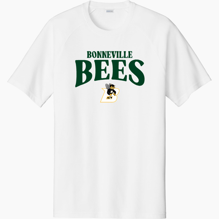 BONNEVILLE HIGH SCHOOL BEES Sport-Tek Men's Halftime Short-Sleeve Raglan T-Shirt