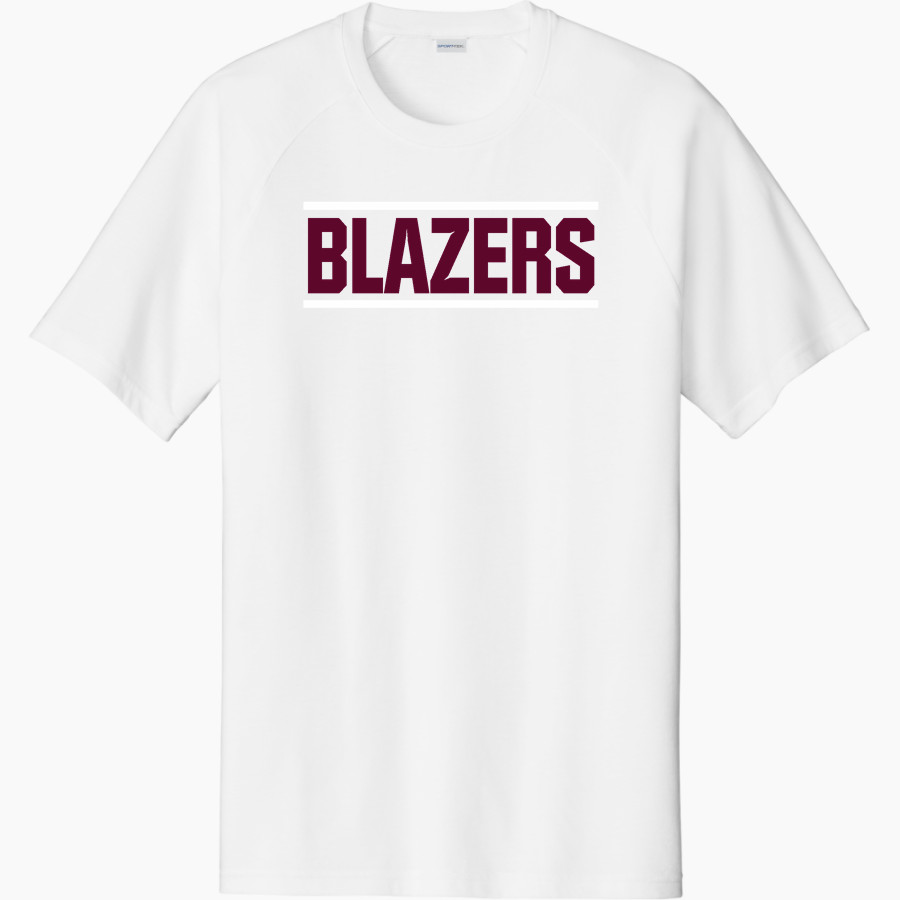 NEW Lutheran BLAZERS <span class="pdp-name-mascot">NORTHEASTERN WI LUTHERAN BLAZERS</span> Sport-Tek Men's Halftime Short-Sleeve Raglan T-Shirt