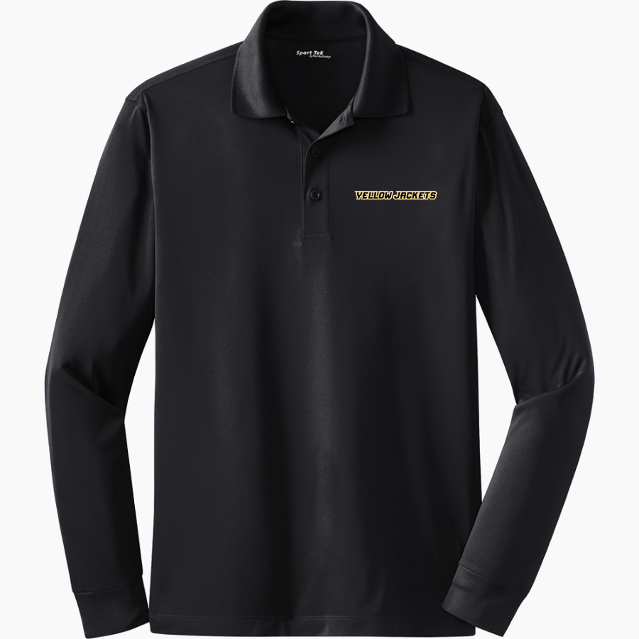 AIC Yellow Jackets Sideline Store <span class="pdp-name-mascot">American International College Yellow Jackets</span> Sport-Tek Men's Long Sleeve Micropique Sport-Wick Polo