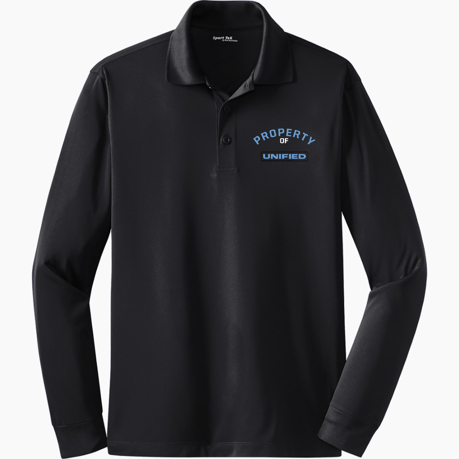 Unified Volleyball Unified Volleyball Sport-Tek Men's Long Sleeve Micropique Sport-Wick Polo