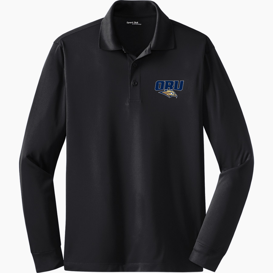 Oral Roberts Golden Eagles <span class="pdp-name-mascot">Oral Roberts Golden Eagles</span> Sport-Tek Men's Long Sleeve Micropique Sport-Wick Polo