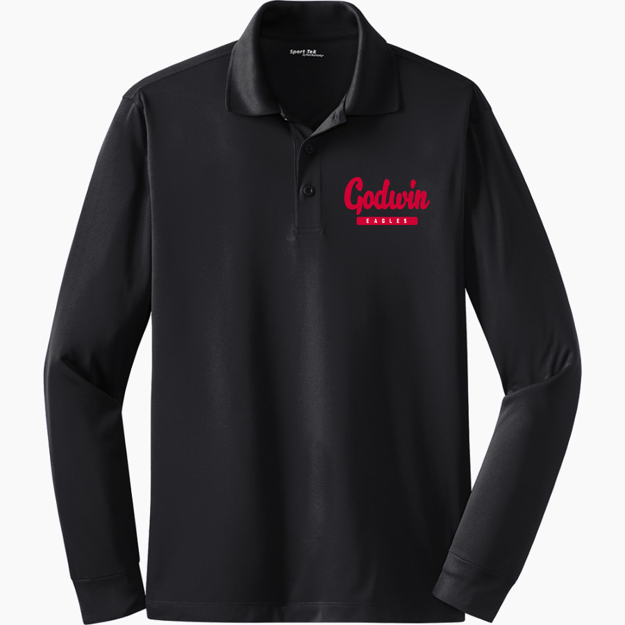 Godwin Eagles <span class="pdp-name-mascot">Godwin Eagles</span> Sport-Tek Men's Long Sleeve Micropique Sport-Wick Polo