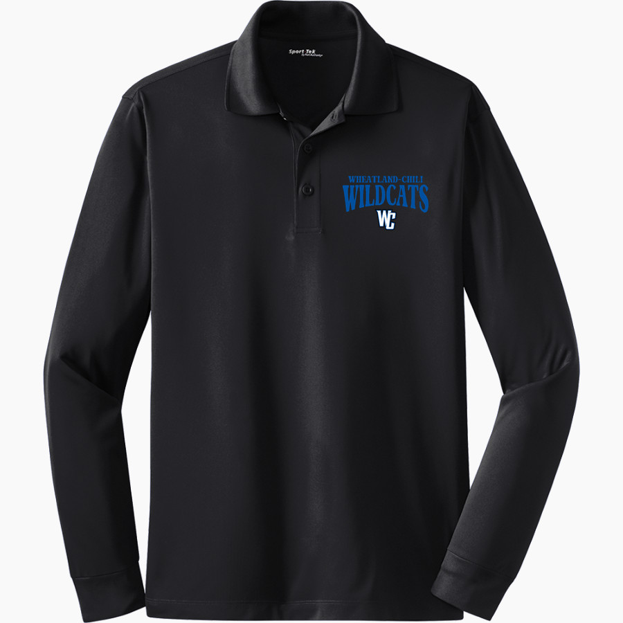Wheatland-Chili Wildcats Sport-Tek Men's Long Sleeve Micropique Sport-Wick Polo
