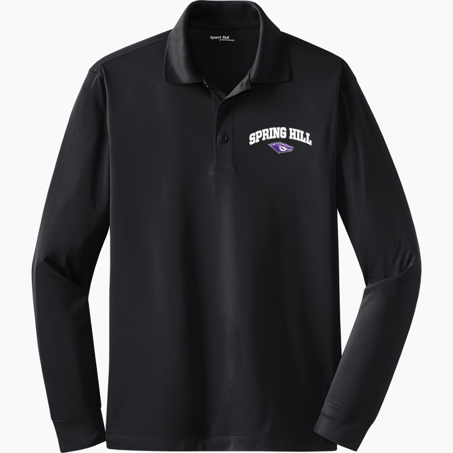 Spring Hill Badgers <span class="pdp-name-mascot">Spring Hill Badgers</span> Sport-Tek Men's Long Sleeve Micropique Sport-Wick Polo