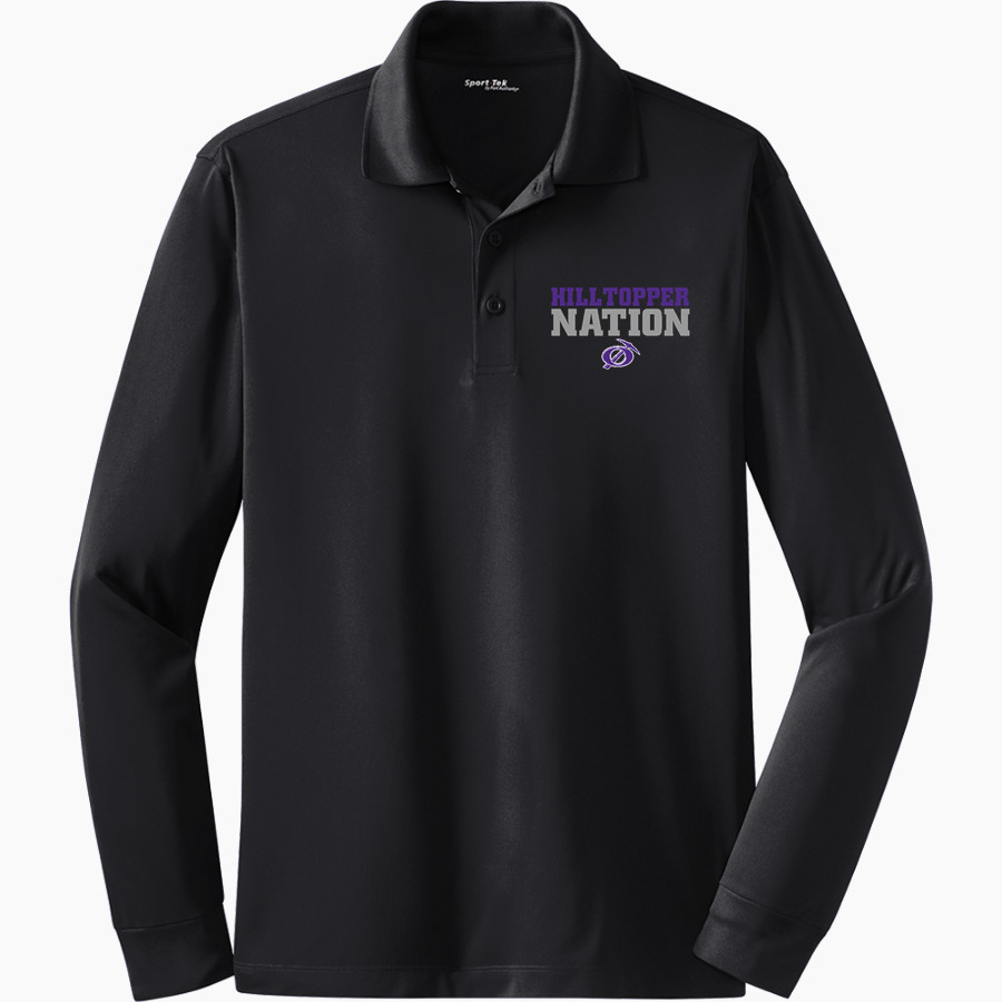 ONALASKA HIGH SCHOOL HILLTOPPERS <span class="pdp-name-mascot">ONALASKA HILLTOPPERS</span> Sport-Tek Men's Long Sleeve Micropique Sport-Wick Polo