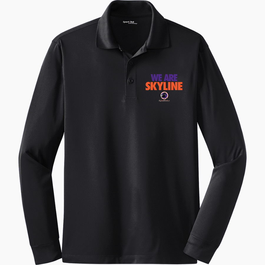 Skyline Gila River Mustangs <span class="pdp-name-mascot">Skyline Mustangs</span> Sport-Tek Men's Long Sleeve Micropique Sport-Wick Polo