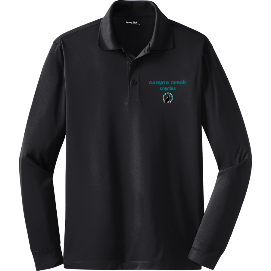 Canyon Creek Coyotes <span class="pdp-name-mascot">Canyon Creek Elementary</span> Sport-Tek Men's Long Sleeve Micropique Sport-Wick Polo