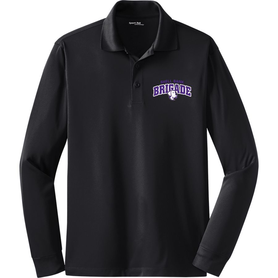 Shell Bank Brigade <span class="pdp-name-mascot">Shell Bank P771K@014 Labradors</span> Sport-Tek Men's Long Sleeve Micropique Sport-Wick Polo