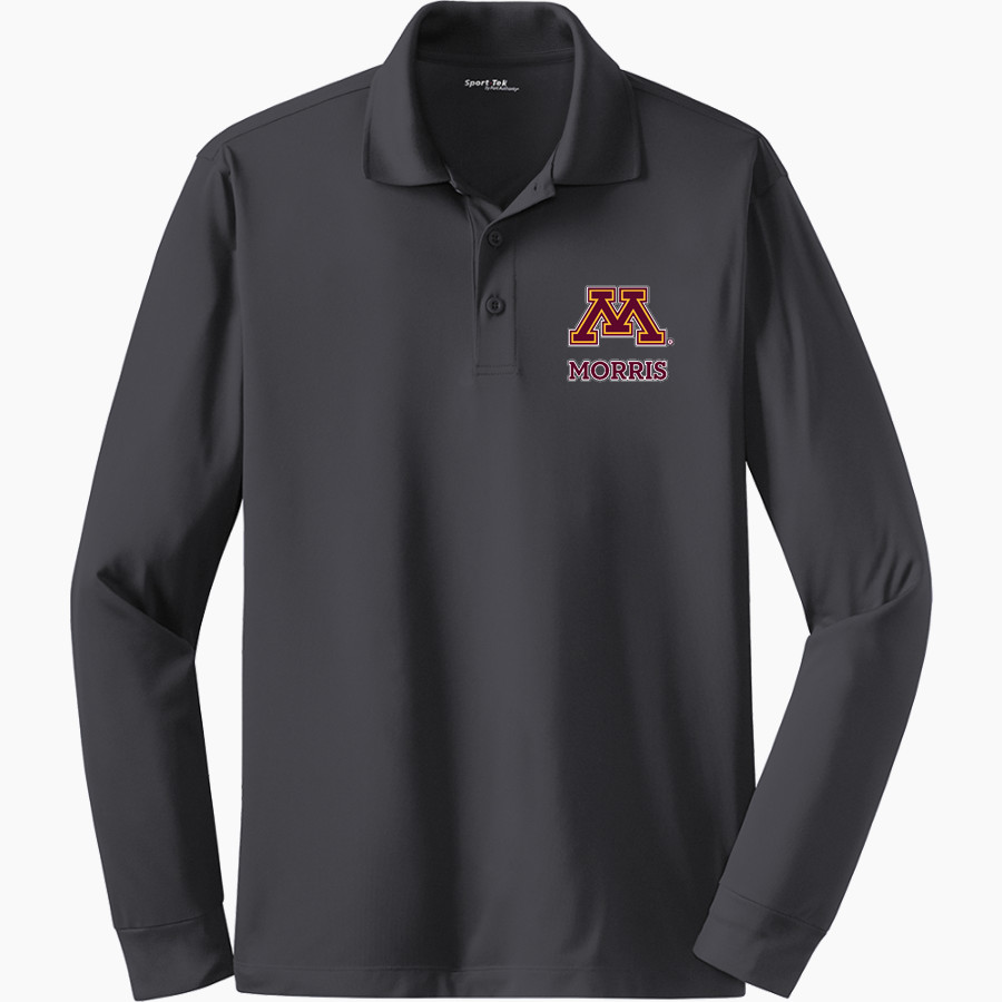 University of Minnesota Morris Cougars <span class="pdp-name-mascot">University of Minnesota Morris Cougars</span> Sport-Tek Men's Long Sleeve Micropique Sport-Wick Polo