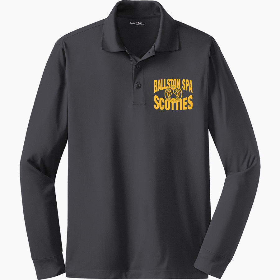 Ballston Spa Scotties The Official Online Store <span class="pdp-name-mascot">Baaston Spa Scotties</span> Sport-Tek Men's Long Sleeve Micropique Sport-Wick Polo