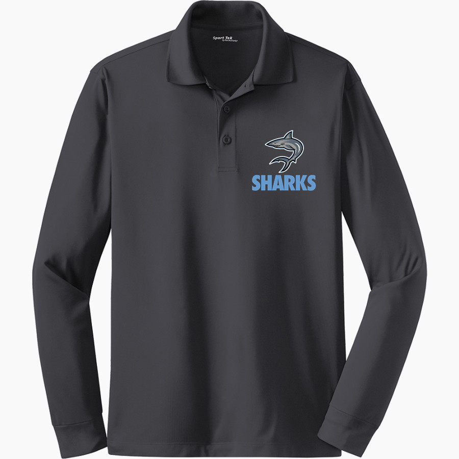 St. James Sharks <span class="pdp-name-mascot">St. James Sharks</span> Sport-Tek Men's Long Sleeve Micropique Sport-Wick Polo