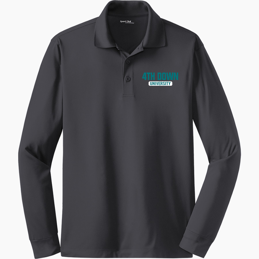 4th Down University 4th Down University <span class="pdp-name-mascot">4th Down University</span> Sport-Tek Men's Long Sleeve Micropique Sport-Wick Polo